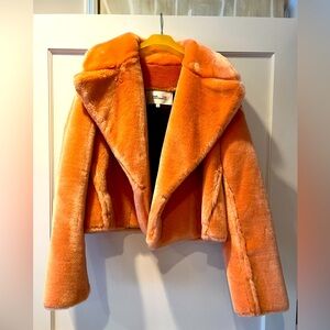 Diane Van Furstenberg faux fur jacket